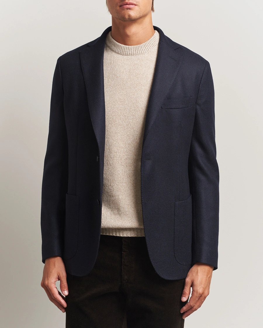 Herre | Dressjakker | Incotex | Wool/Cashmere Blazer Navy