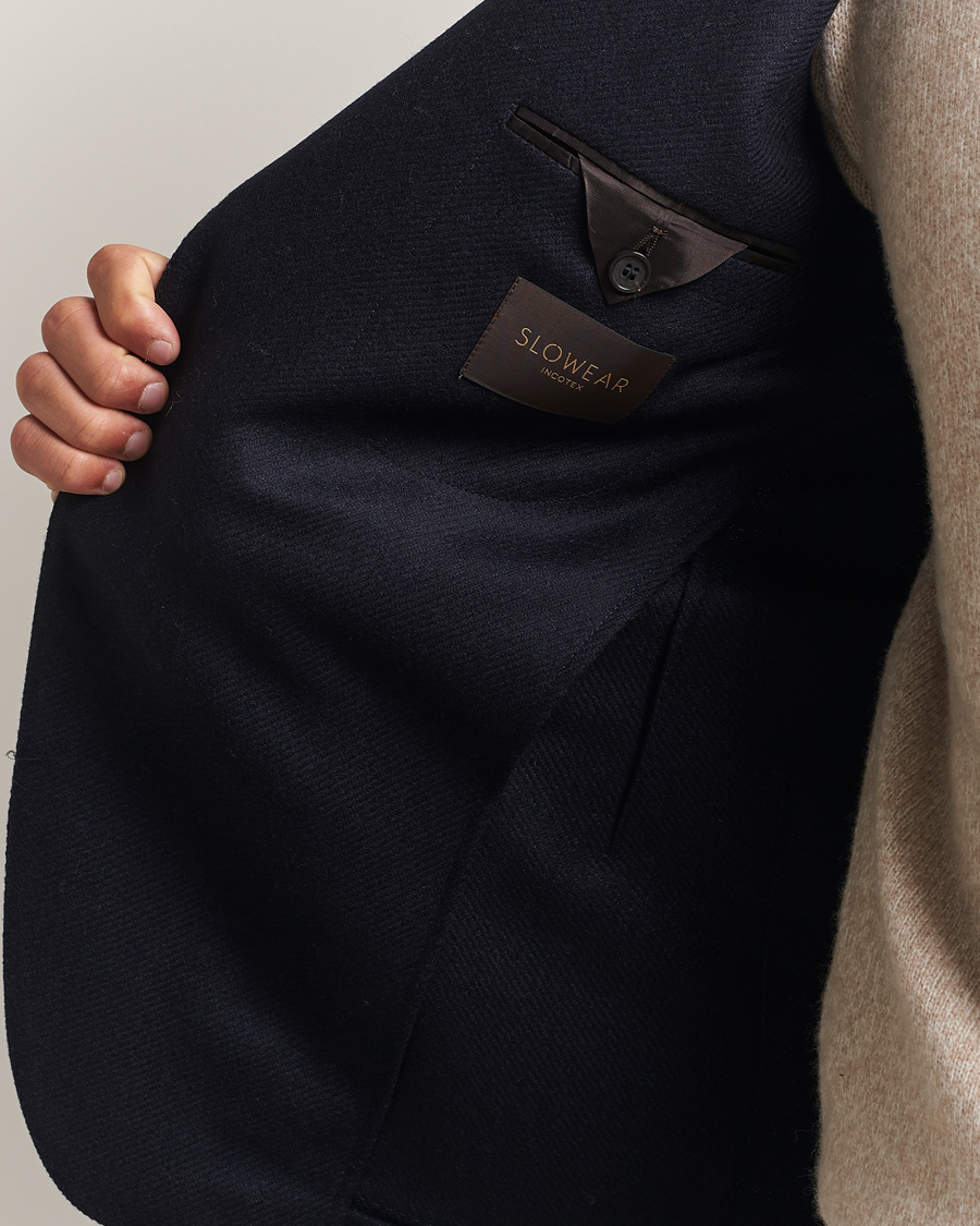 Herre | Dressjakker | Incotex | Wool/Cashmere Blazer Navy