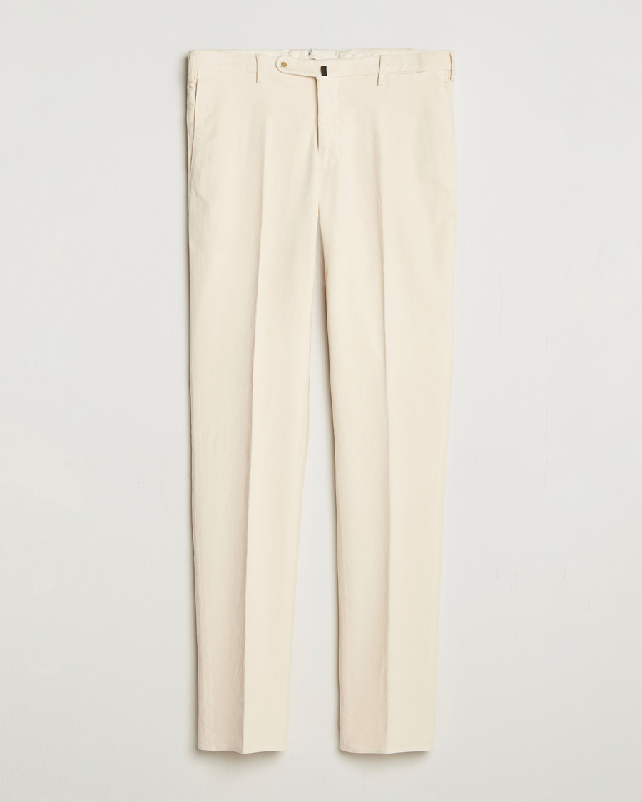 Herre | Bukser | Incotex | Regular Fit Moleskine Trousers Off White