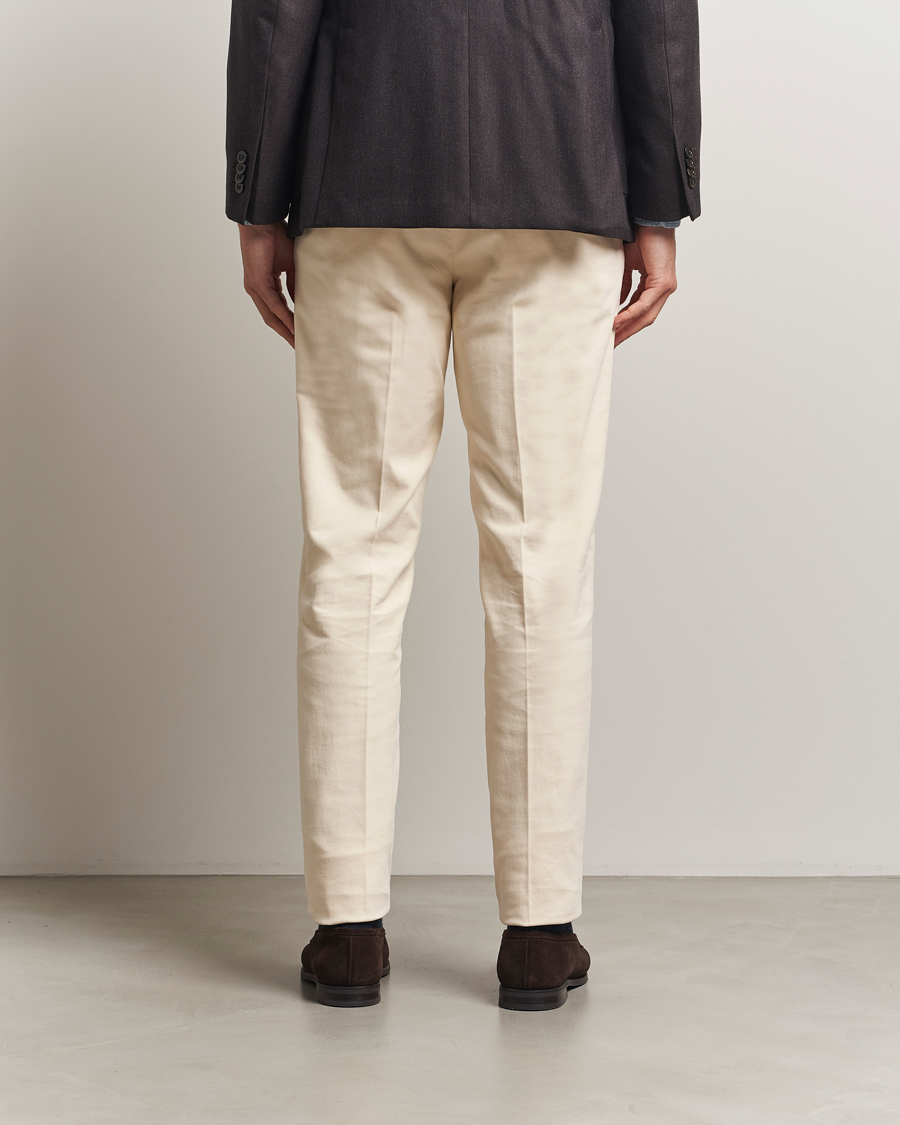 Herre | Bukser | Incotex | Regular Fit Moleskine Trousers Off White