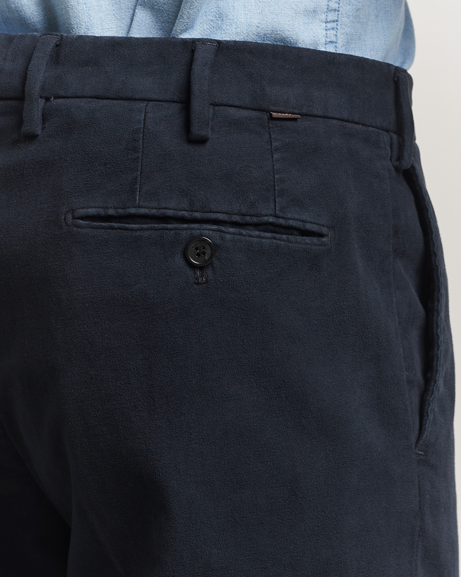 Herre | Bukser | Incotex | Regular Fit Moleskine Trousers Navy