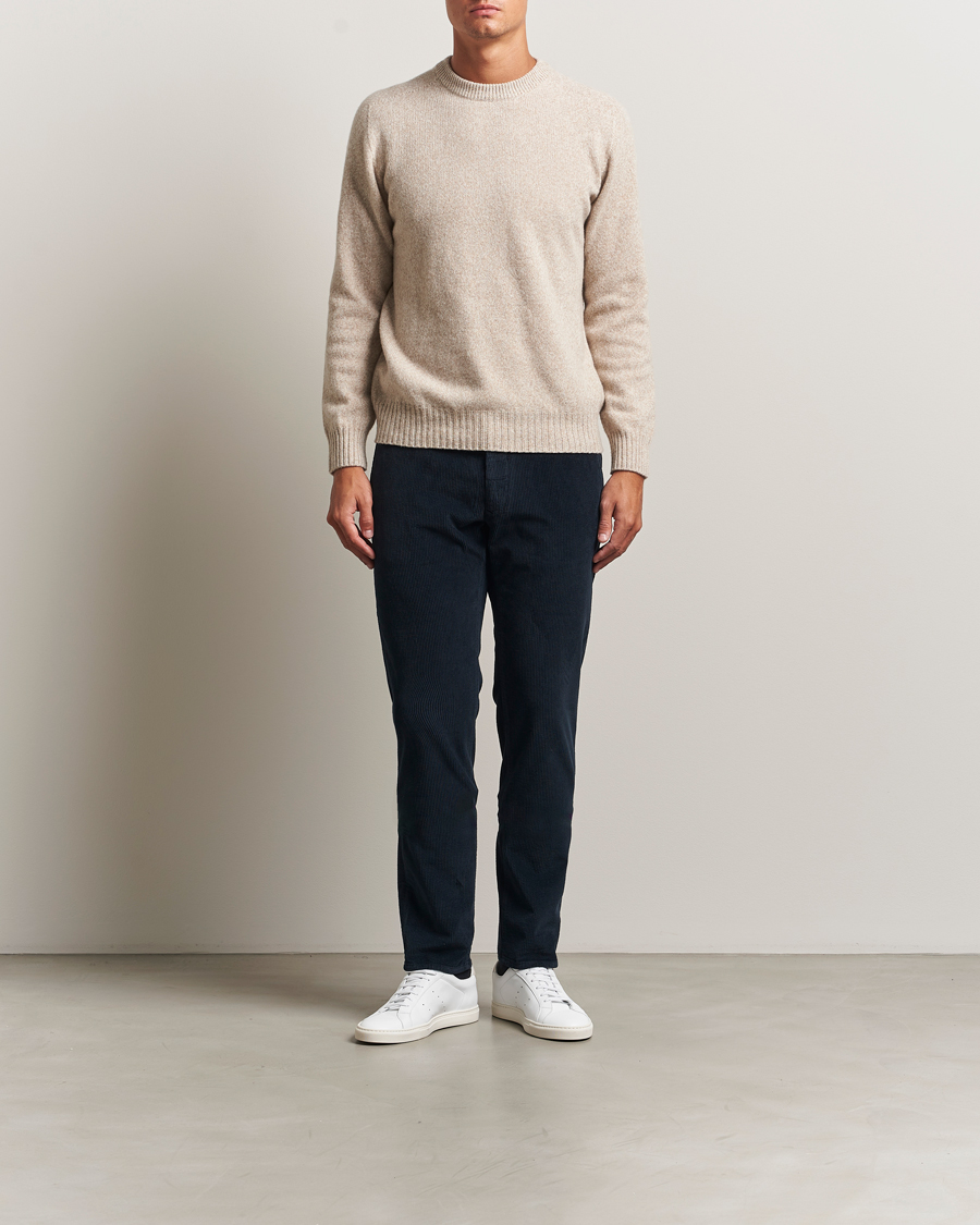 Herre | Bukser | Incotex | Slim Fit Leisure Cord Slacks Navy