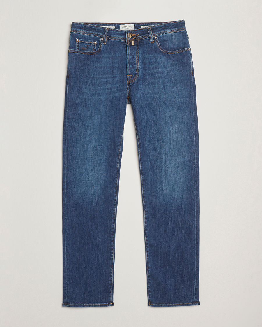 Herre | Jeans | Jacob Cohën | Bard Slim Fit Stretch Jeans Mid Blue