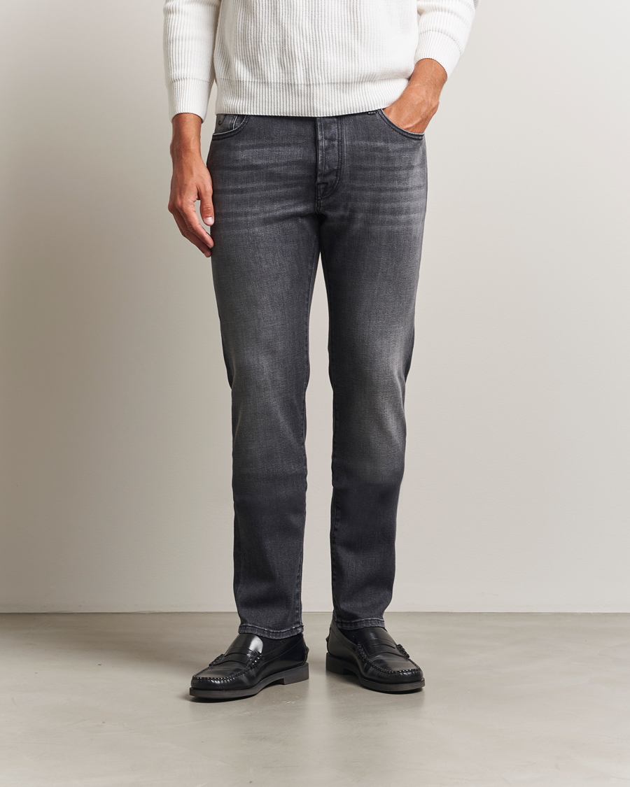 Herre | Jeans | Jacob Cohën | Bard Slim Fit Stretch Jeans Grey