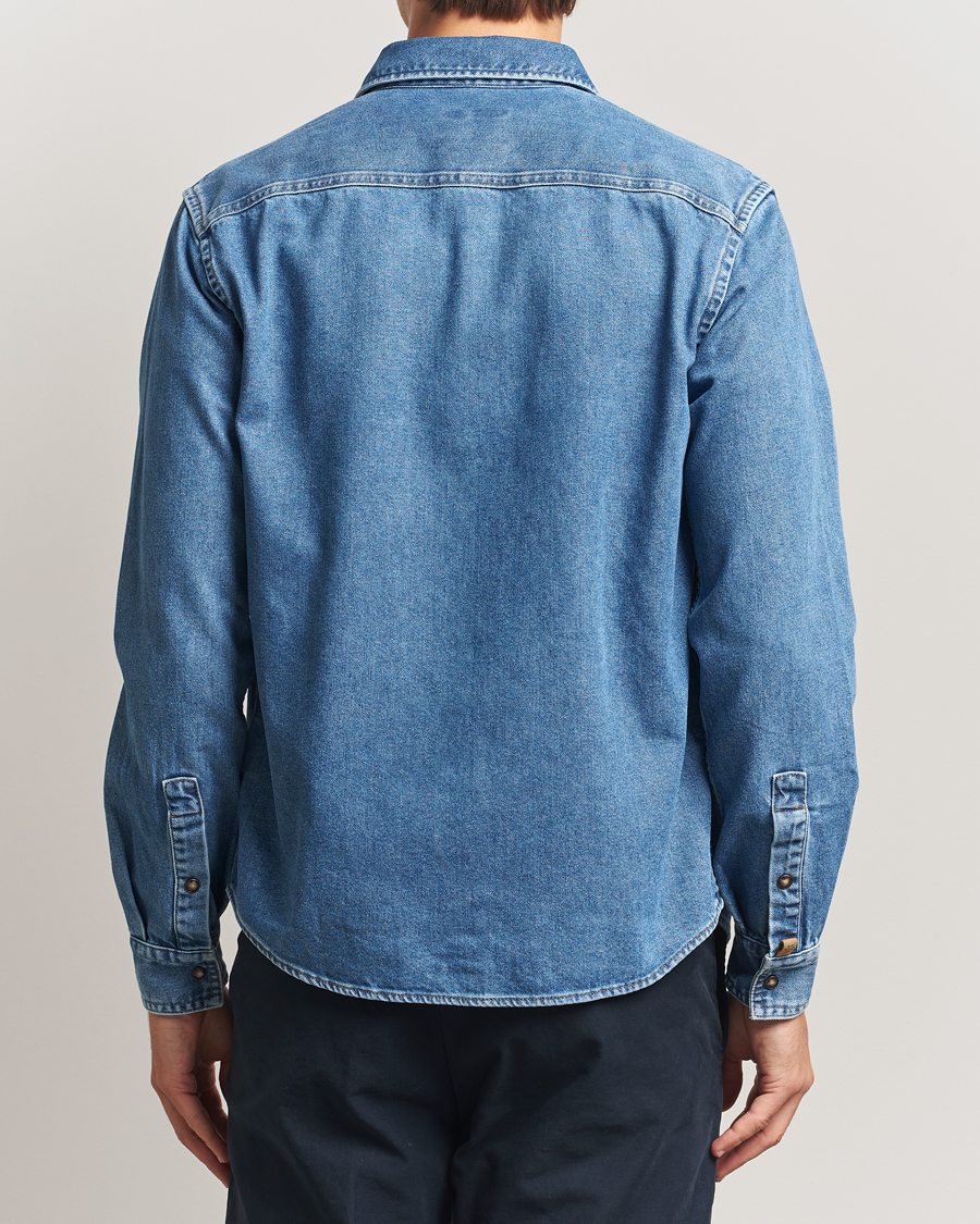 Herre | Skjorter | Jacob Cohën | Pocket Denim Overshirt Mid Blue