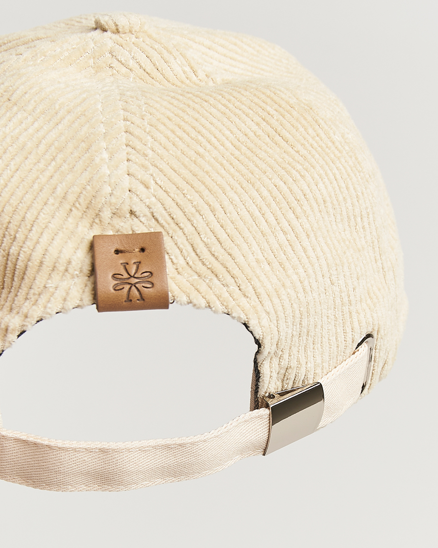 Herre | Hatter og capser | Jacob Cohën | Corduroy Logo Cap Creme