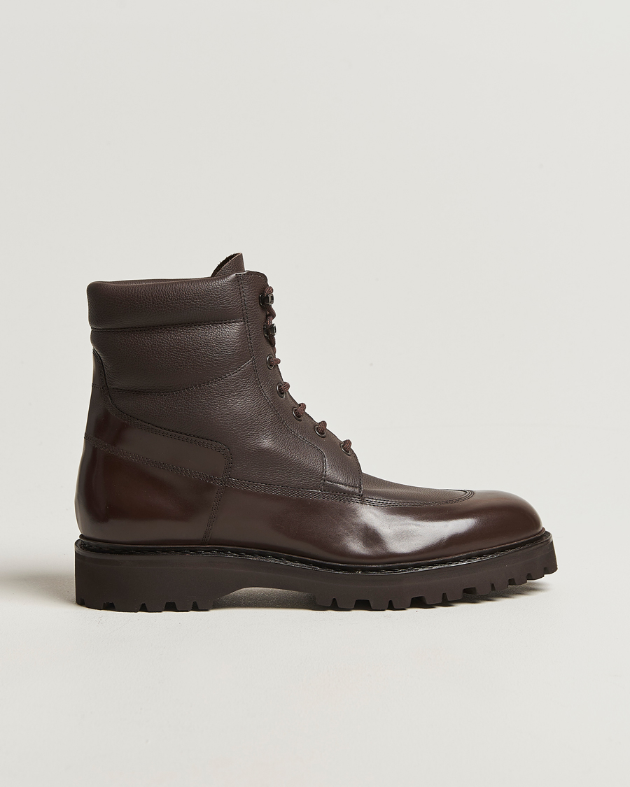 Herre | Støvler | John Lobb | Peak Lined Boots Dark Brown