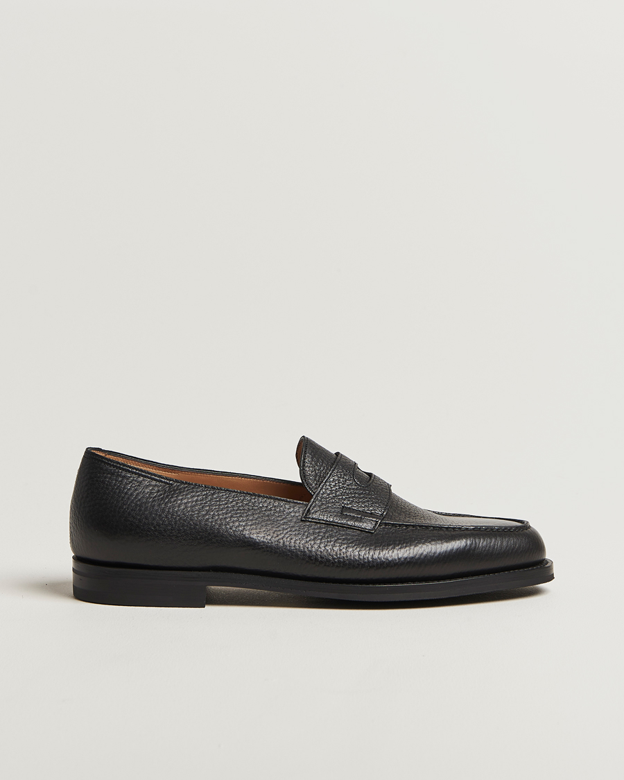 Herre | Loafers | John Lobb | Lopez Penny Loafer Black Grain