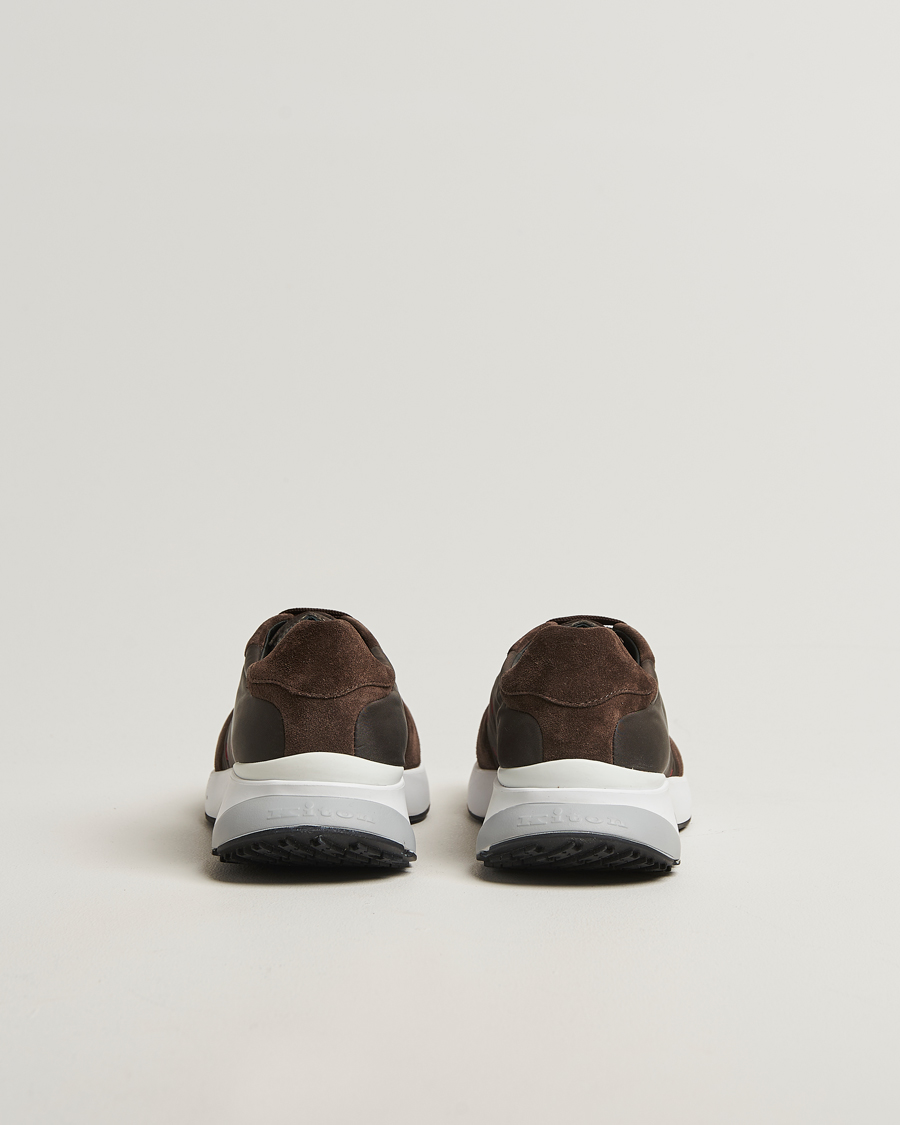 Herre | Sneakers | Kiton | Luxury Running Sneakers Dark Brown Suede
