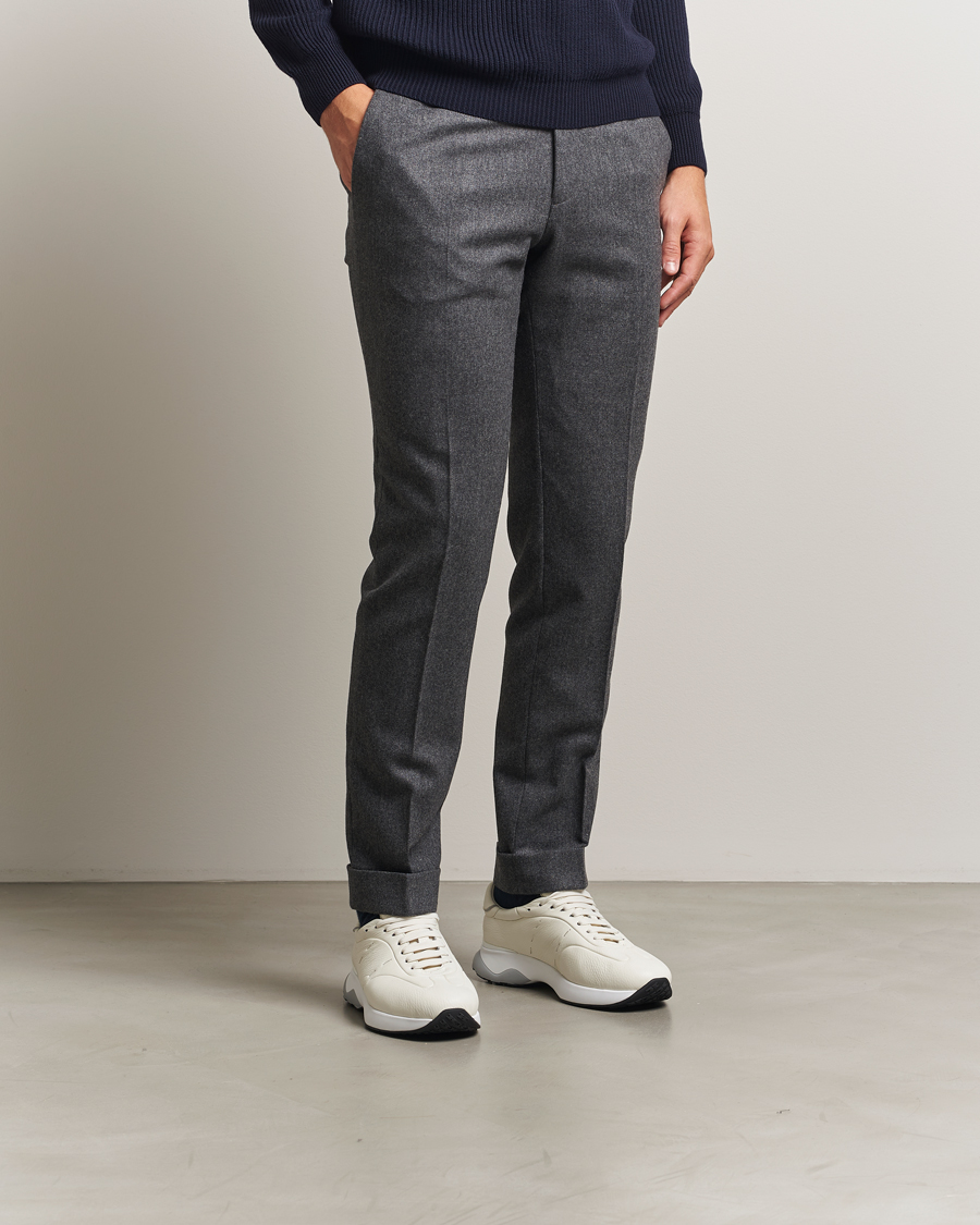 Herre | Sneakers | Kiton | Luxury Running Sneakers White Deerskin