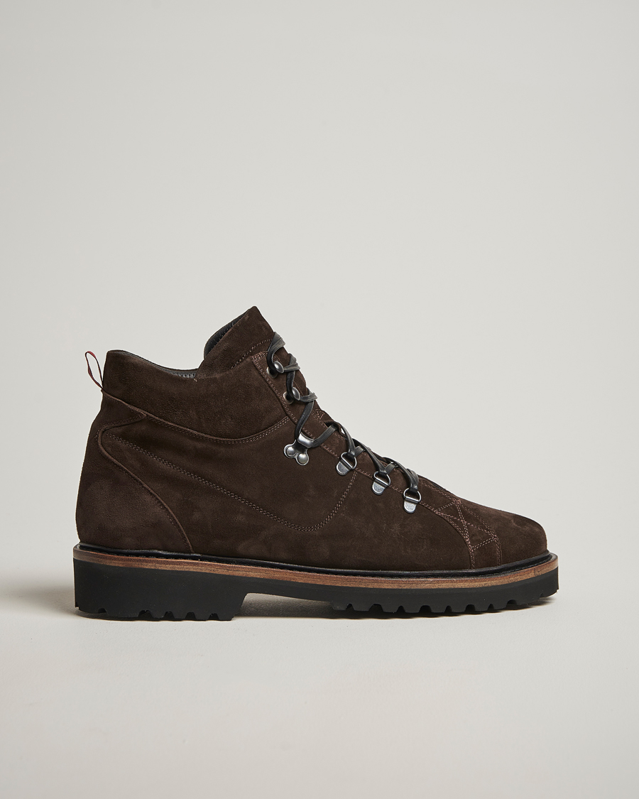 Herre | Støvler | Kiton | St Moritz Winter Boots Dark Brown Suede