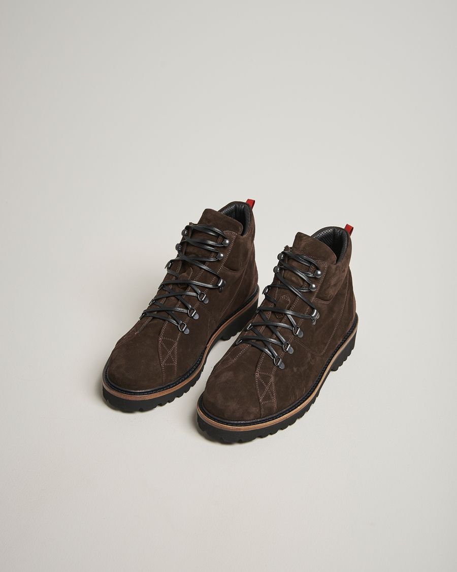 Herre | Støvler | Kiton | St Moritz Winter Boots Dark Brown Suede