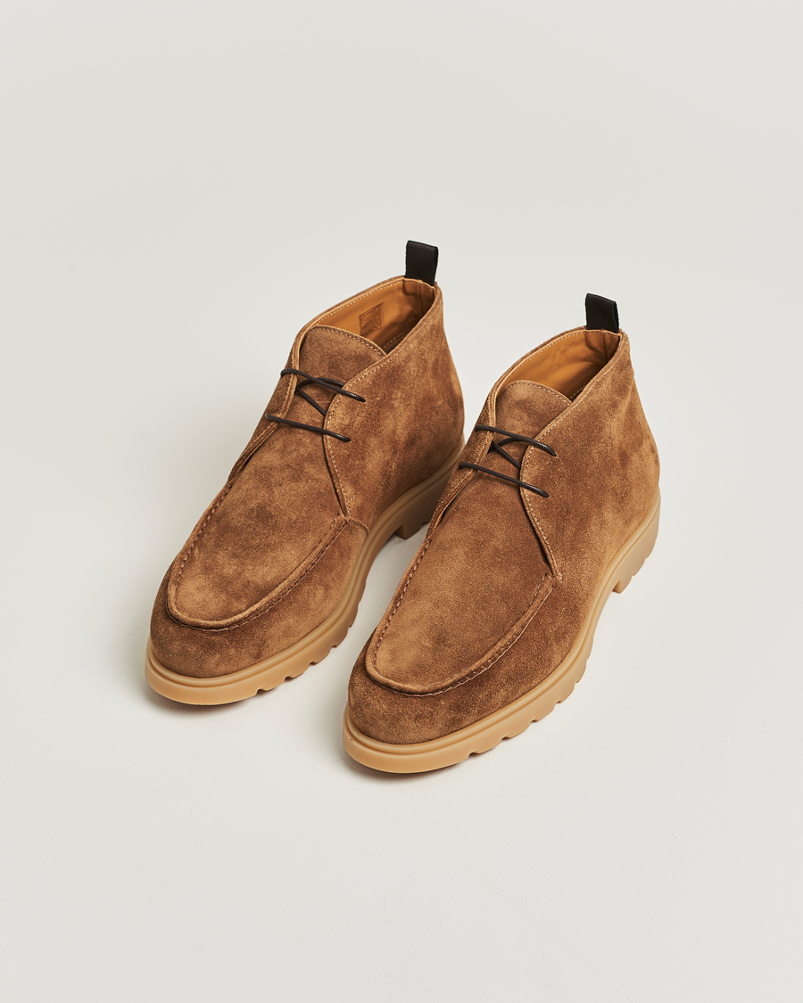 Herre | Støvler | Kiton | Chukka Boots Brown Suede