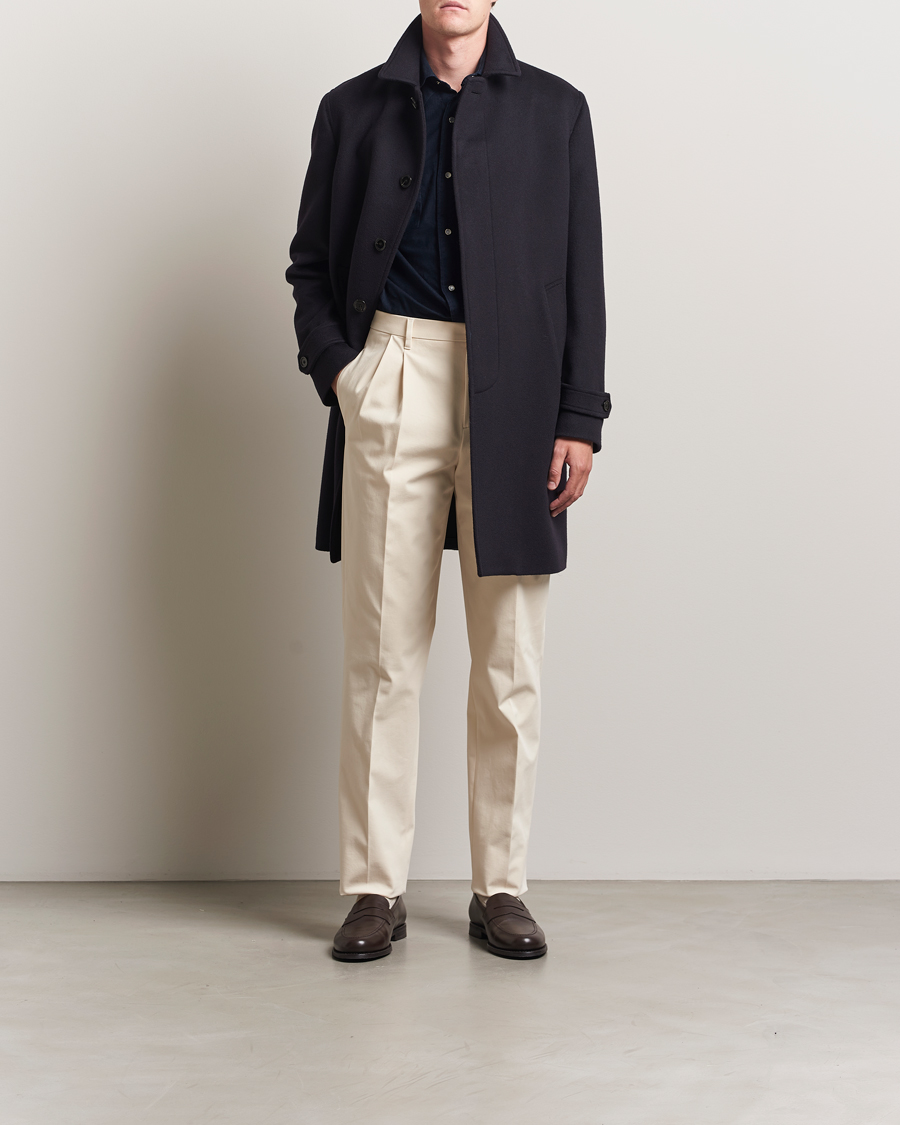 Herre | Jakker | Lardini | Wool Coat Navy