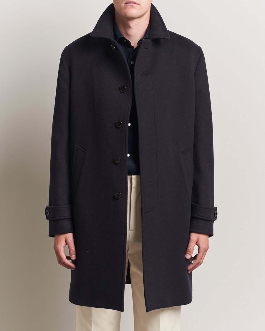 Herre | Jakker | Lardini | Wool Coat Navy