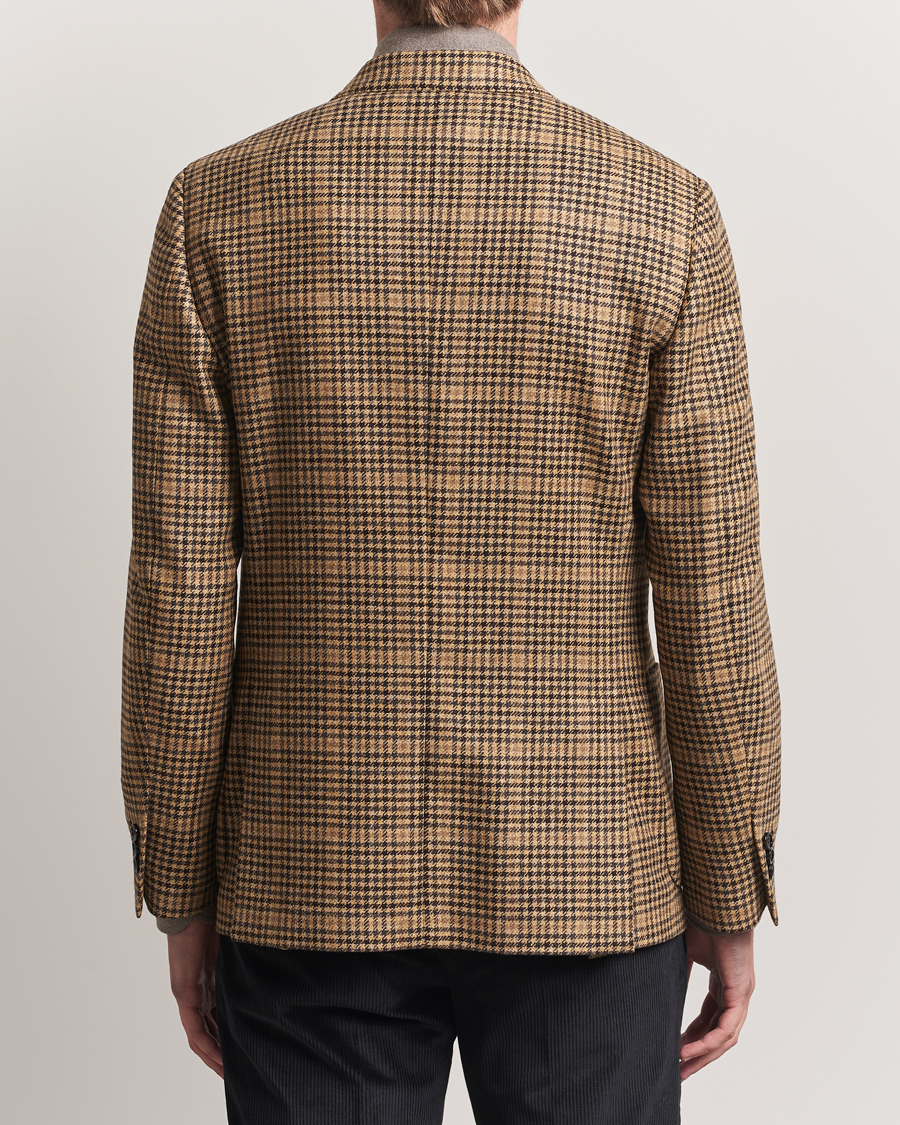 Herre | Dressjakker | Lardini | Wool/Cashmere Houndstooth Overcheck Blazer Brown