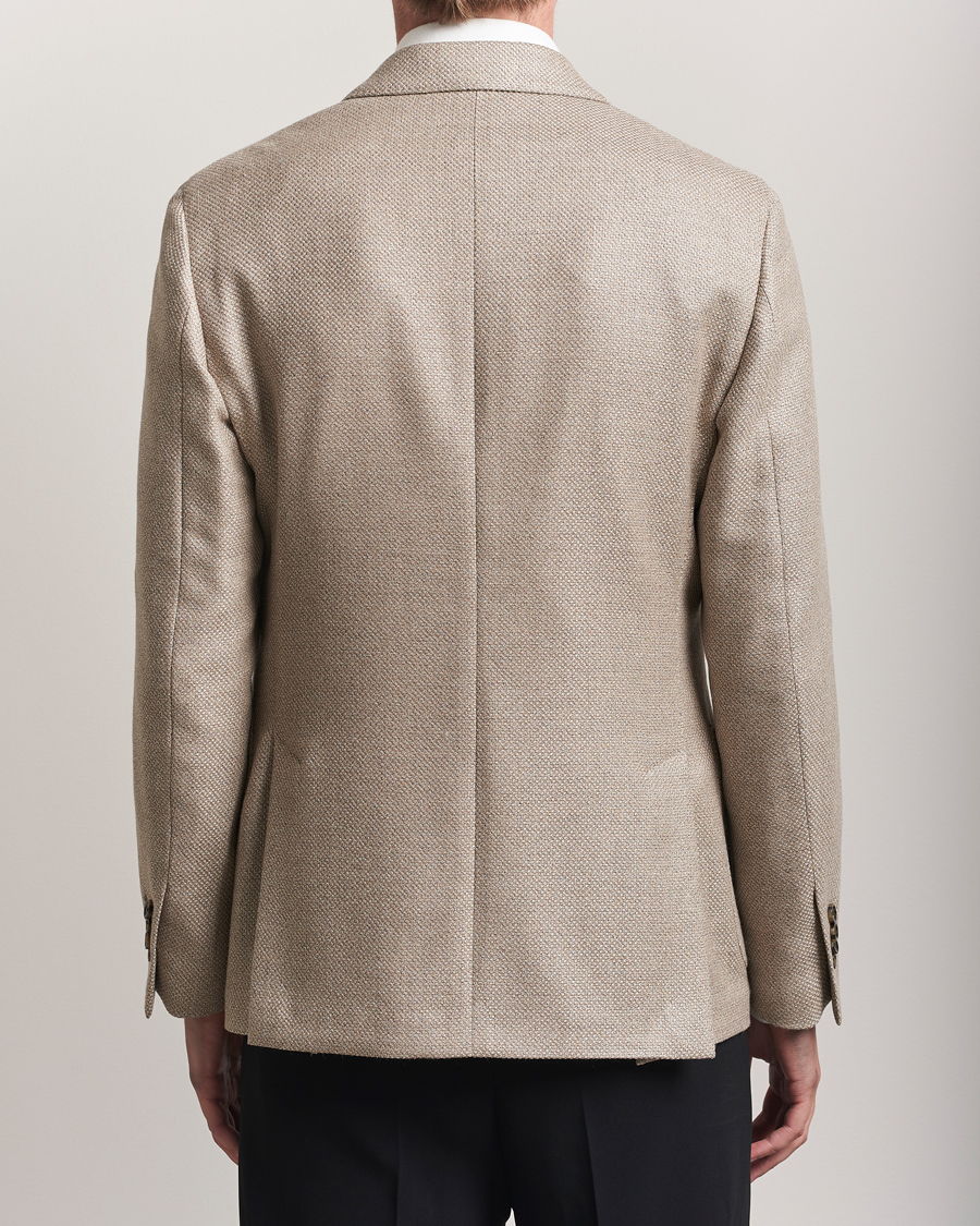 Herre | Dressjakker | Lardini | Double Breasted Wool/Silk/Cashmere Blazer Beige