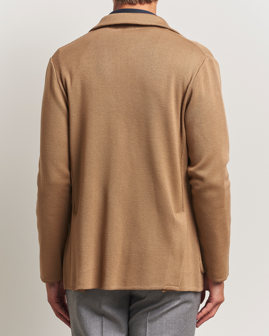 Herre | Dressjakker | Lardini | Knitted Wool Blazer Beige