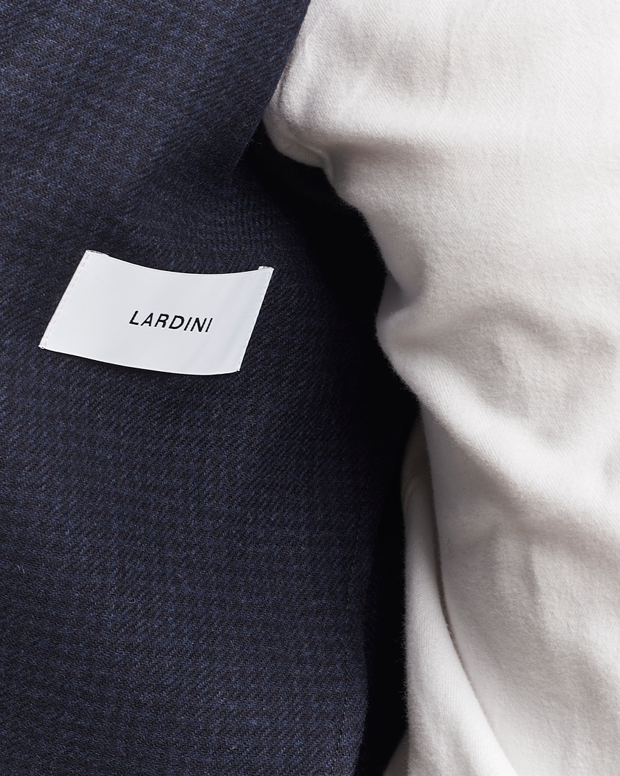 Herre | Dressjakker | Lardini | Checked Wool Blazer Navy