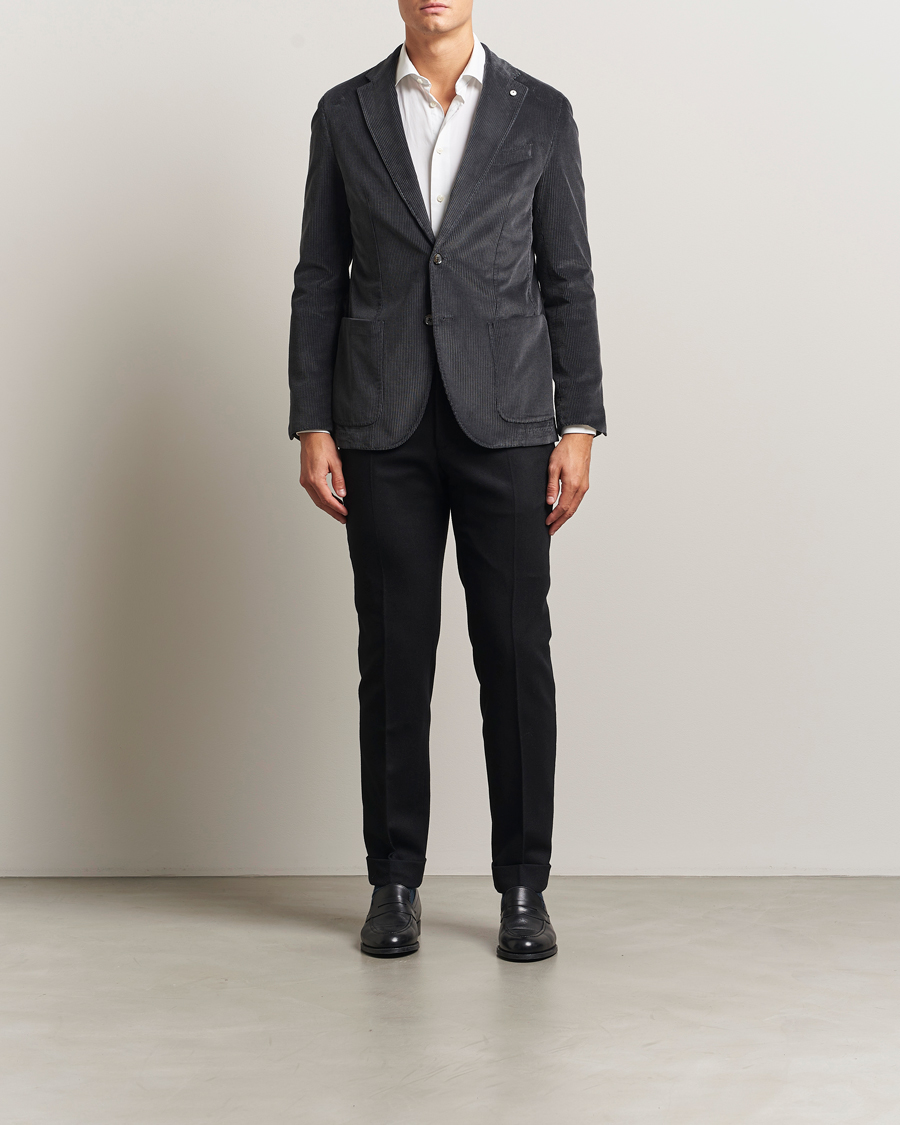 Herre | Dressjakker | L.B.M. 1911 | Jack Corduroy Blazer Dark Grey