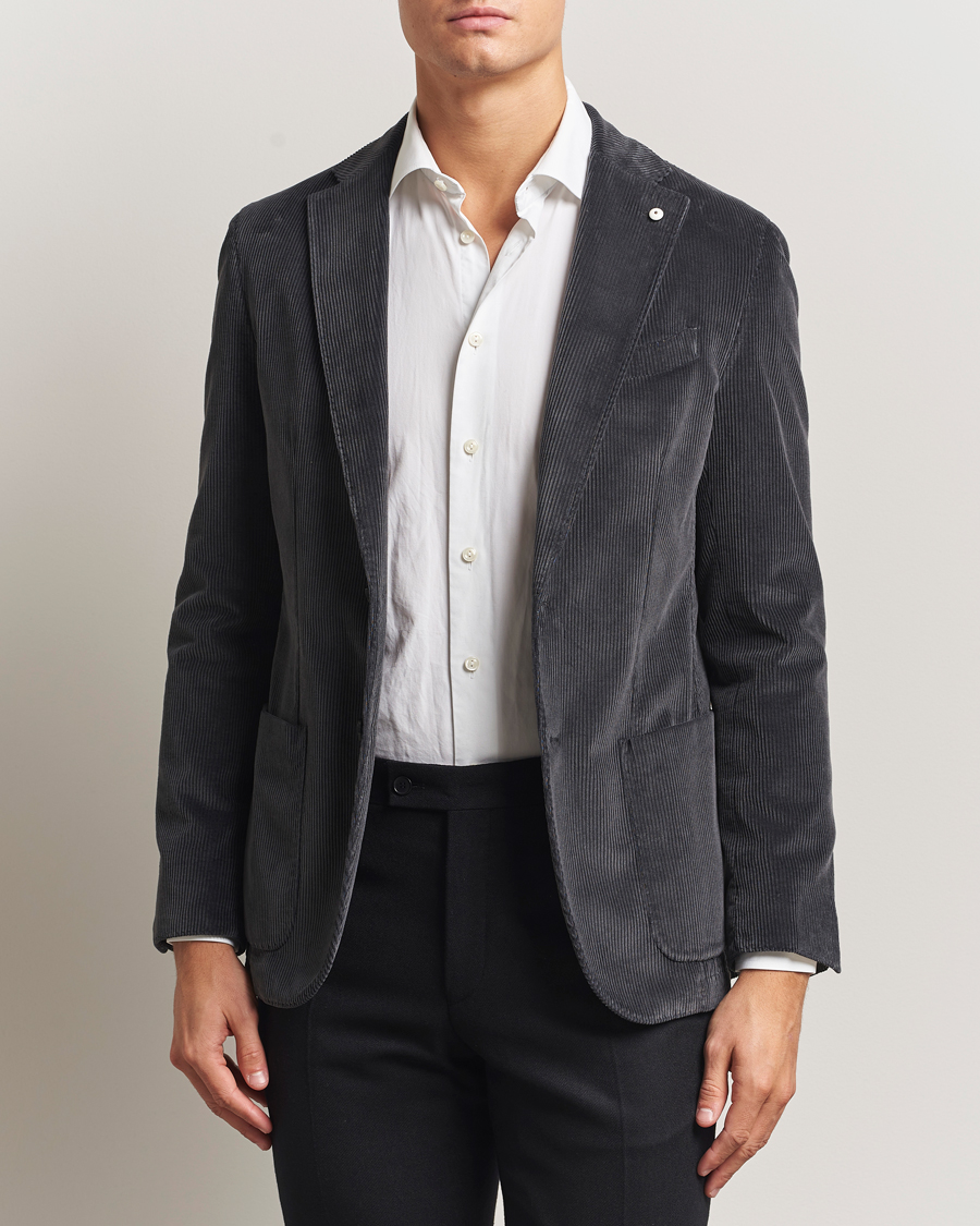 Herre | Dressjakker | L.B.M. 1911 | Jack Corduroy Blazer Dark Grey