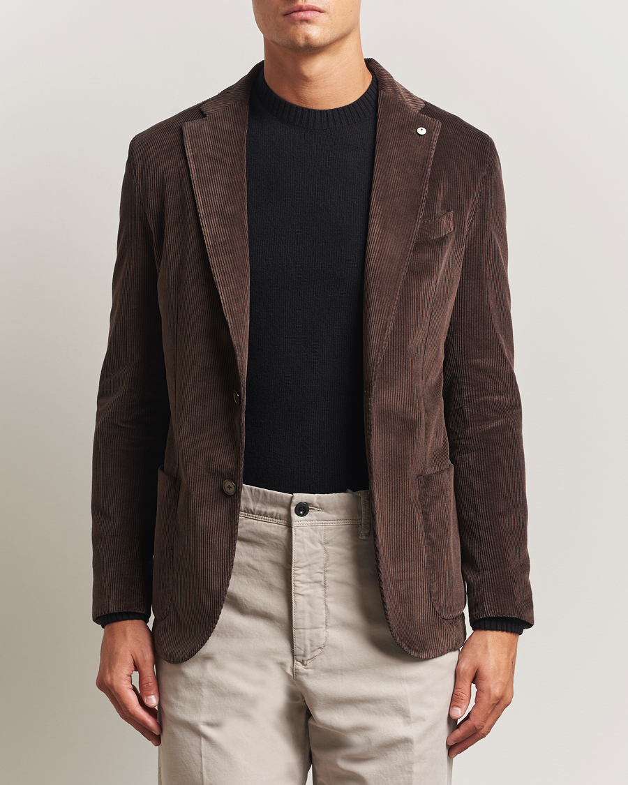 Herre | Dressjakker | L.B.M. 1911 | Jack Corduroy Blazer Dark Brown