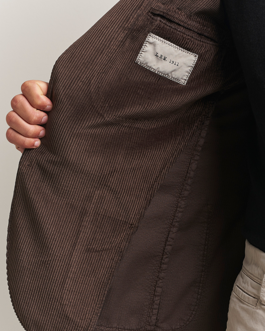 Herre | Dressjakker | L.B.M. 1911 | Jack Corduroy Blazer Dark Brown