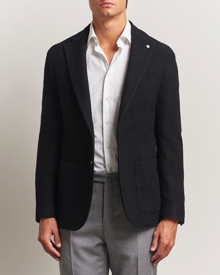 Herre | Dressjakker | L.B.M. 1911 | Jack Structured Wool Blazer Black