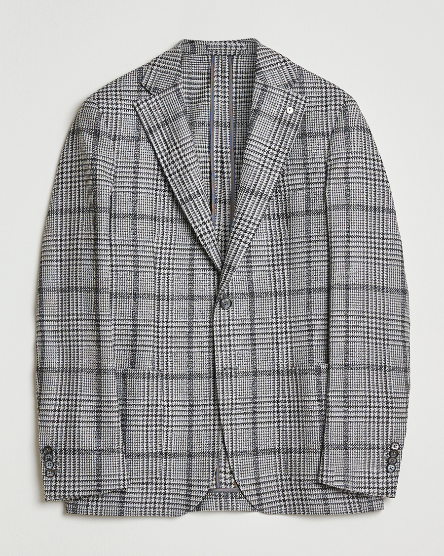 Herre | Dressjakker | L.B.M. 1911 | Jack Checked Wool Blazer Grey