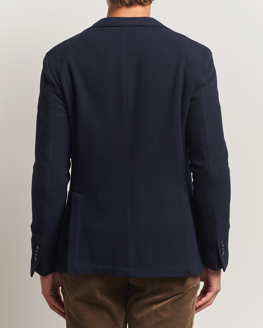 Herre | Dressjakker | L.B.M. 1911 | Jack Fly Knitted Wool Blazer Navy