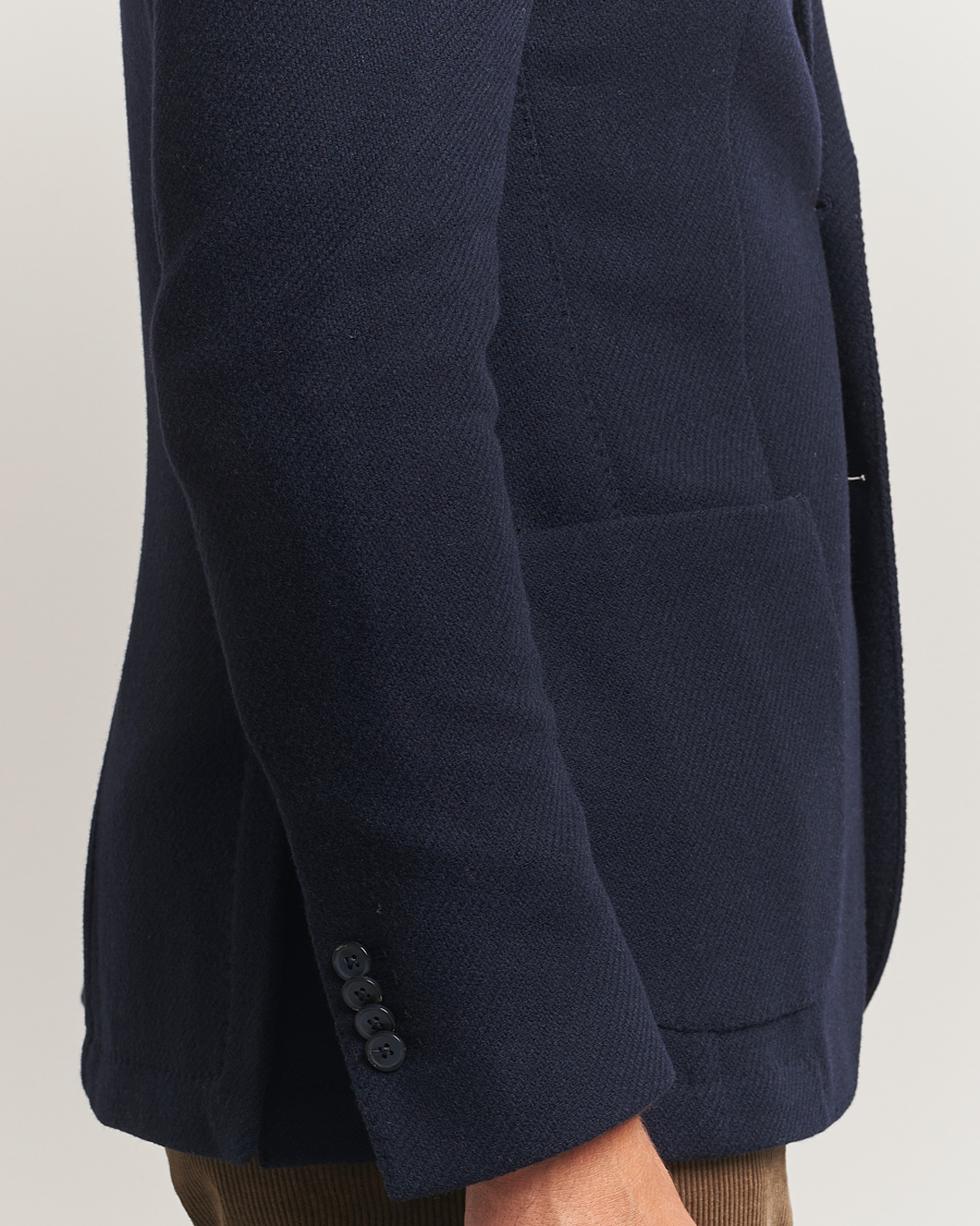 Herre | Dressjakker | L.B.M. 1911 | Jack Fly Knitted Wool Blazer Navy
