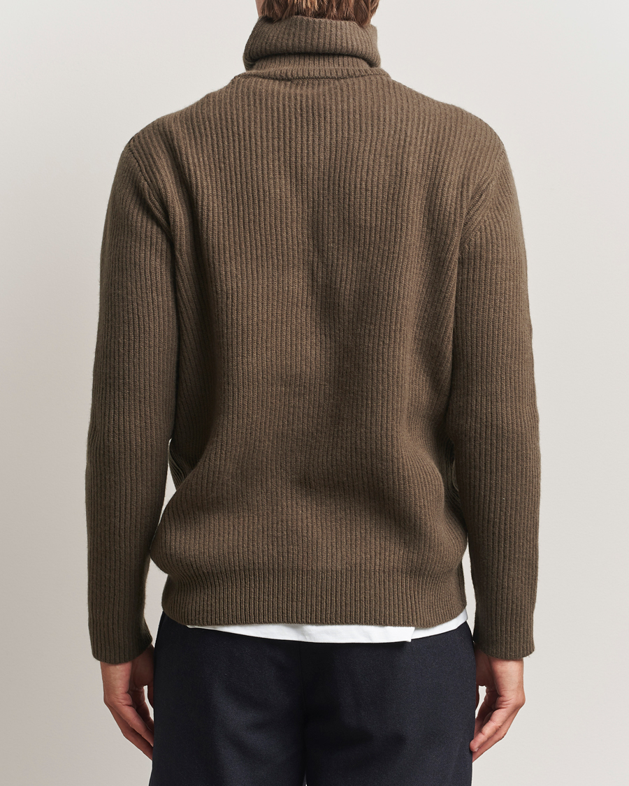 Herre | Gensere | LES DEUX | Eddie Wool Rib Rollneck Teak