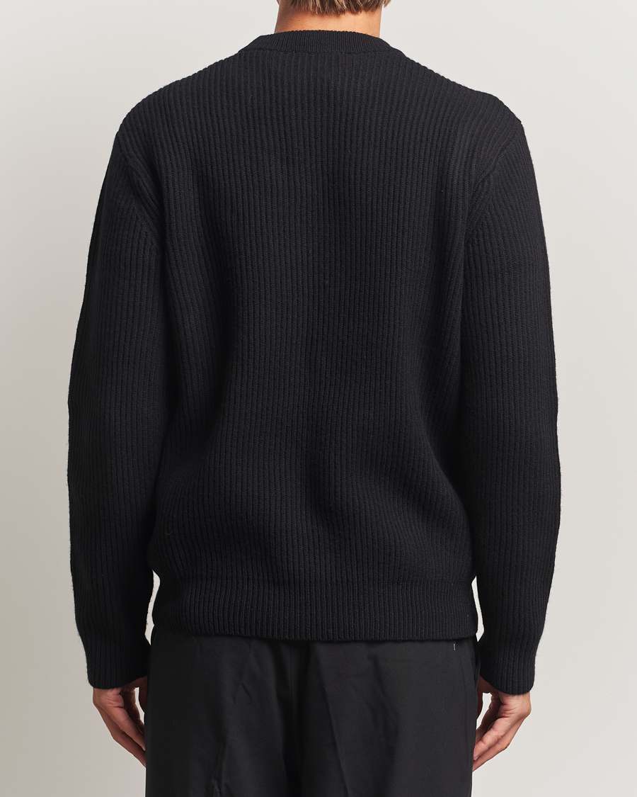 Herre | Gensere | LES DEUX | Eddie Wool Rib Crewneck Black
