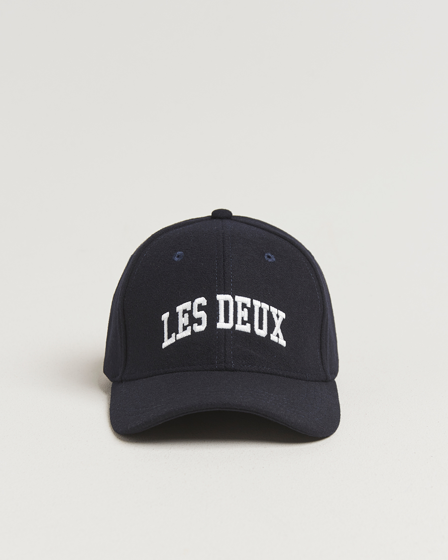 Herre | Hatter og capser | LES DEUX | Wool Baseball Cap Dark Navy
