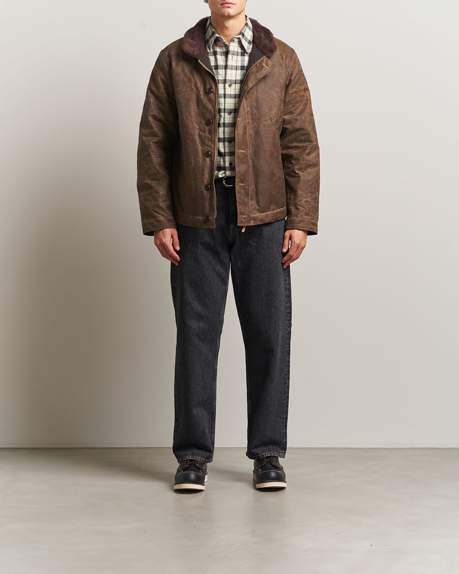 Herre | Jakker | Manifattura Ceccarelli | Deck Jacket Dark Tan