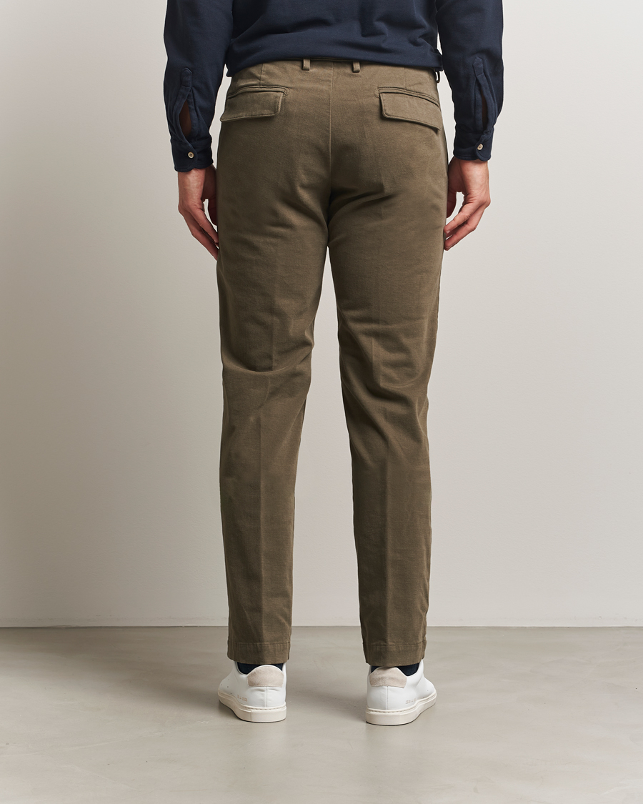 Herre | Bukser | Massimo Alba | Ionio Pleated Moleskine Trousers Military