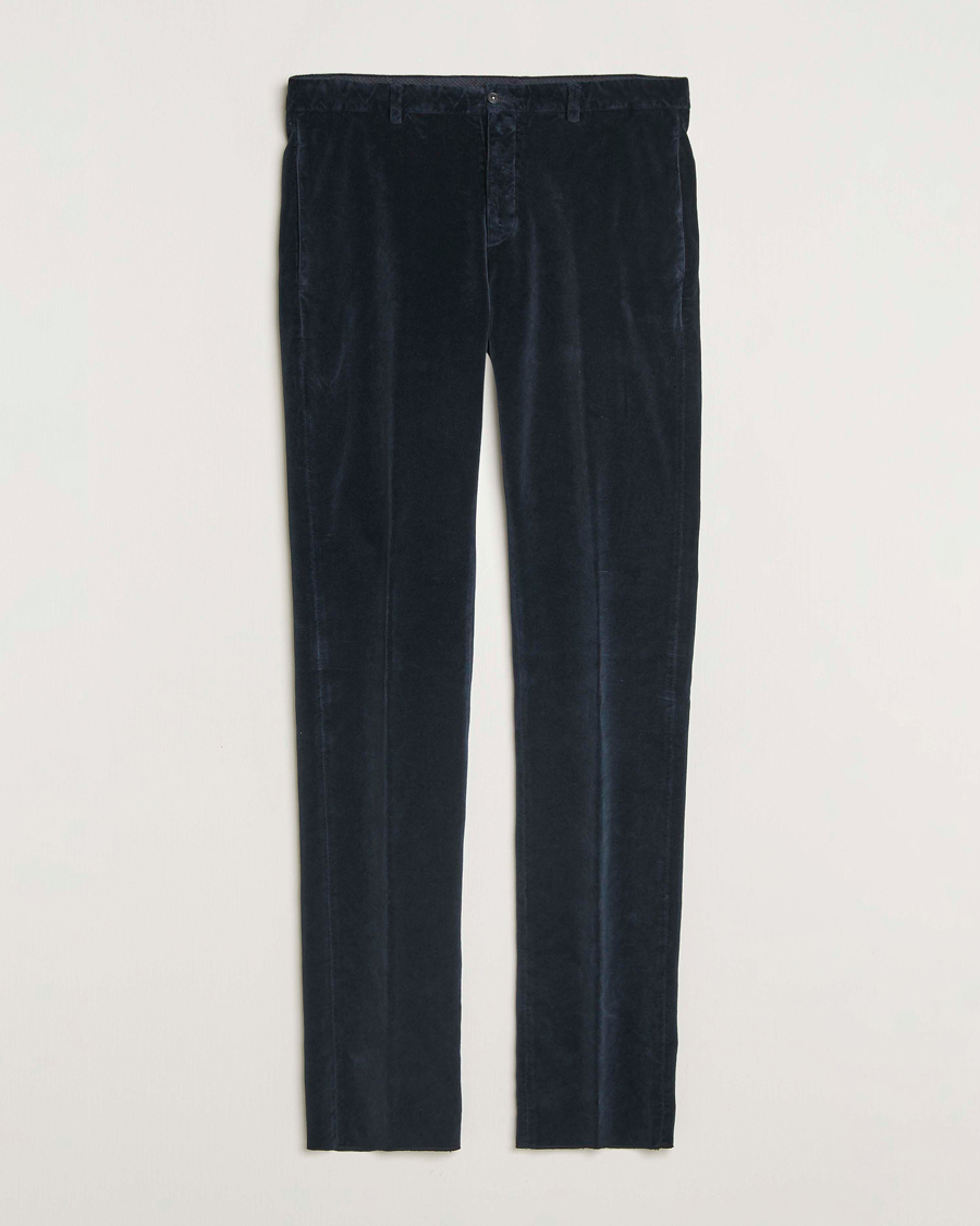Herre | Bukser | Massimo Alba | Mauko Velvet Trousers Navy