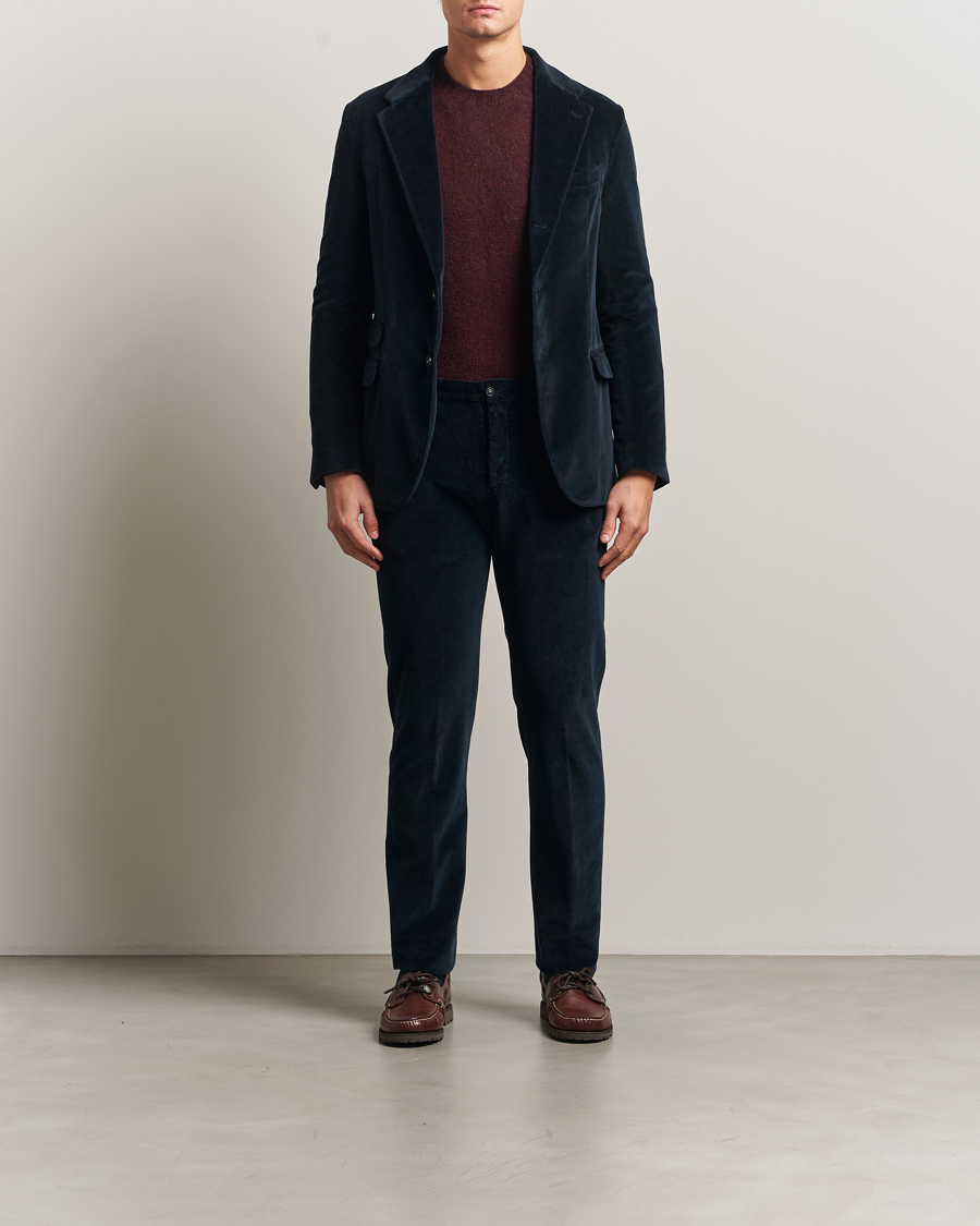 Herre | Dressjakker | Massimo Alba | Catch Velvet Blazer Navy