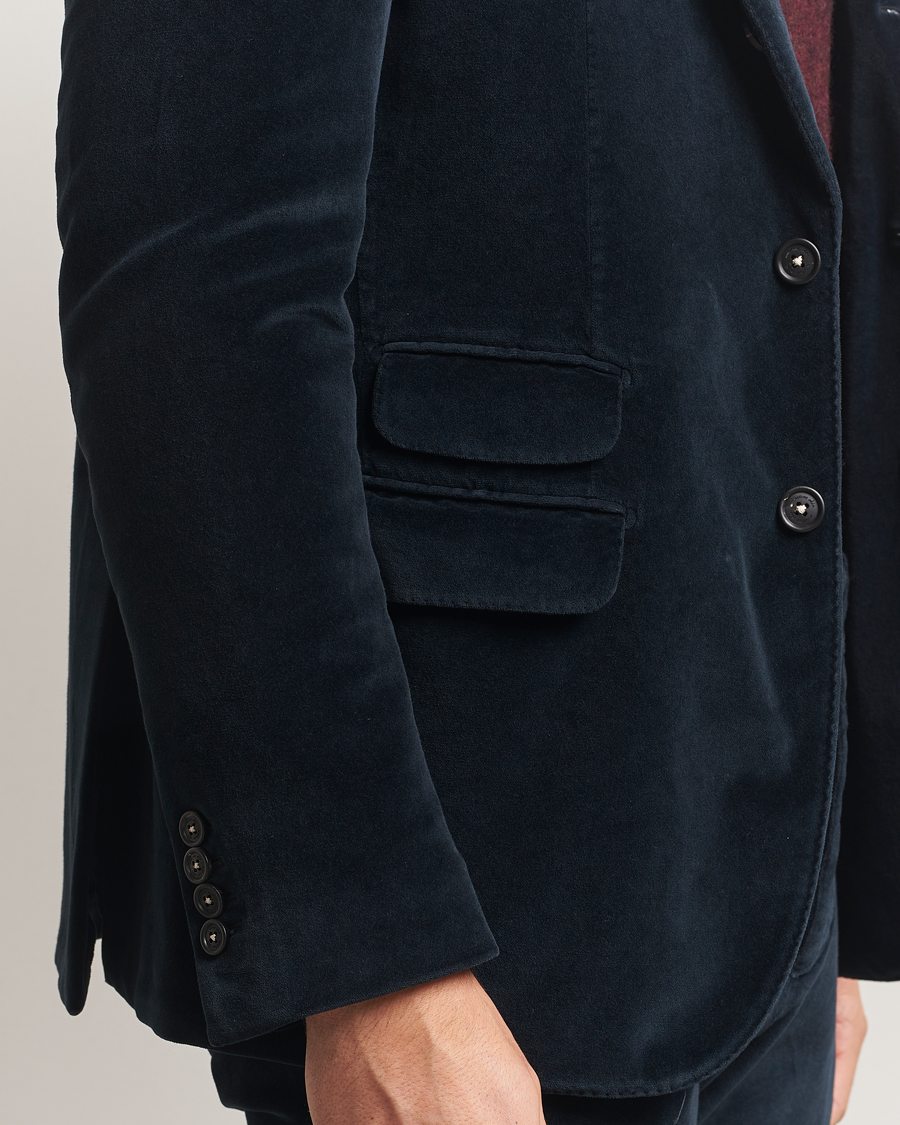 Herre | Dressjakker | Massimo Alba | Catch Velvet Blazer Navy