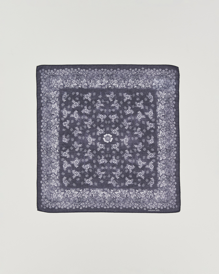Herre | Lommetørklær | Massimo Alba | Hanky Cotton Handkerchief Navy