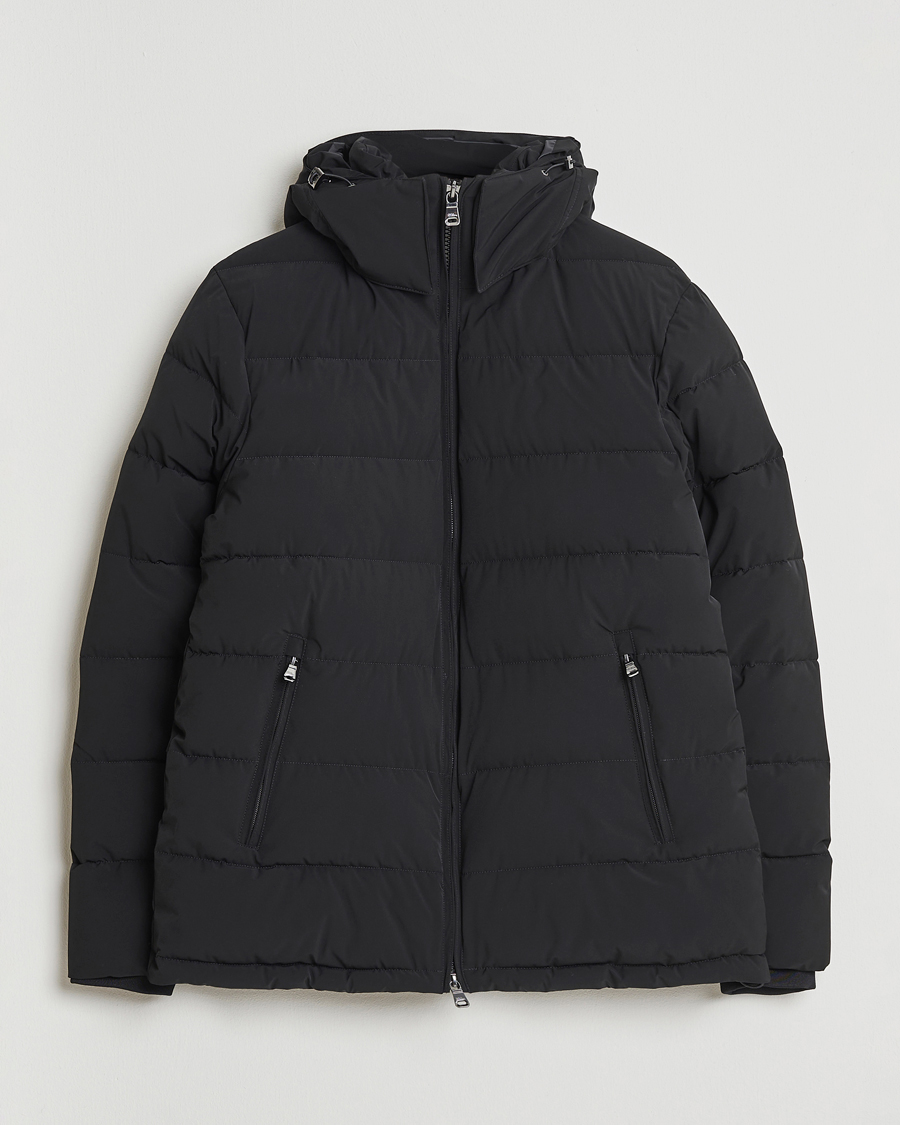 Herre | Jakker | Oscar Jacobson | Hooded Puffer Jacket Black
