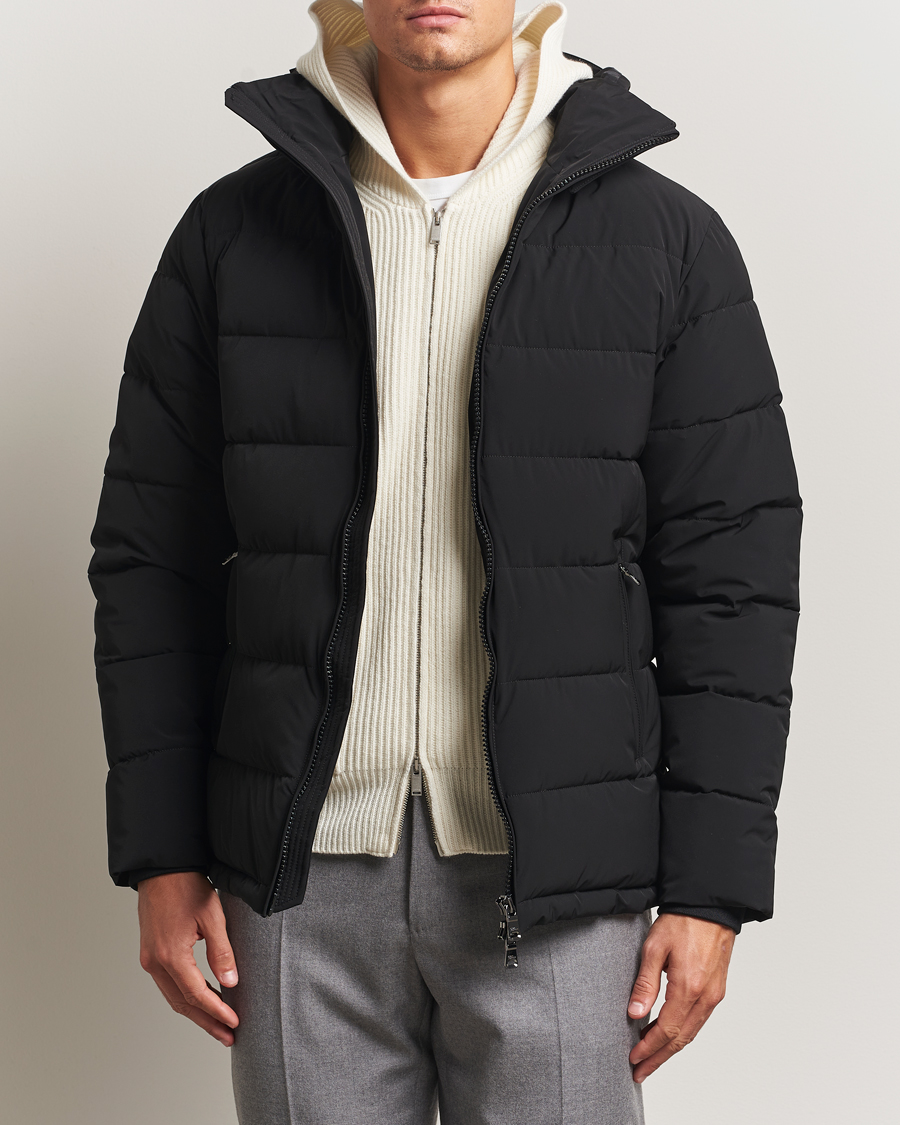 Herre | Jakker | Oscar Jacobson | Hooded Puffer Jacket Black