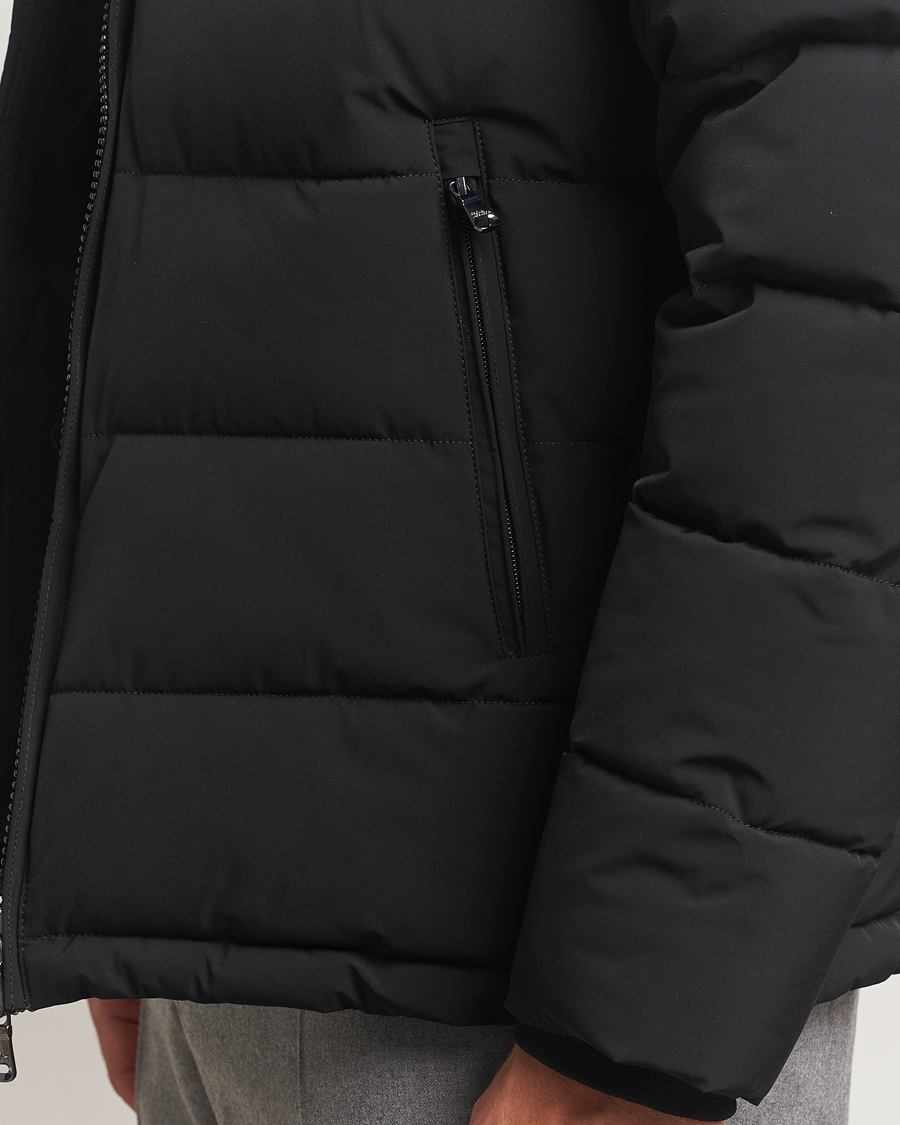 Herre | Jakker | Oscar Jacobson | Hooded Puffer Jacket Black
