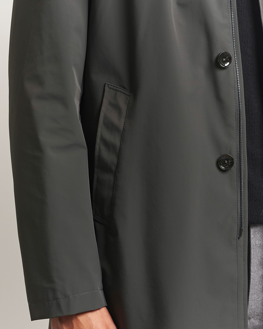 Herre | Jakker | Oscar Jacobson | Nylon Car Coat Olive