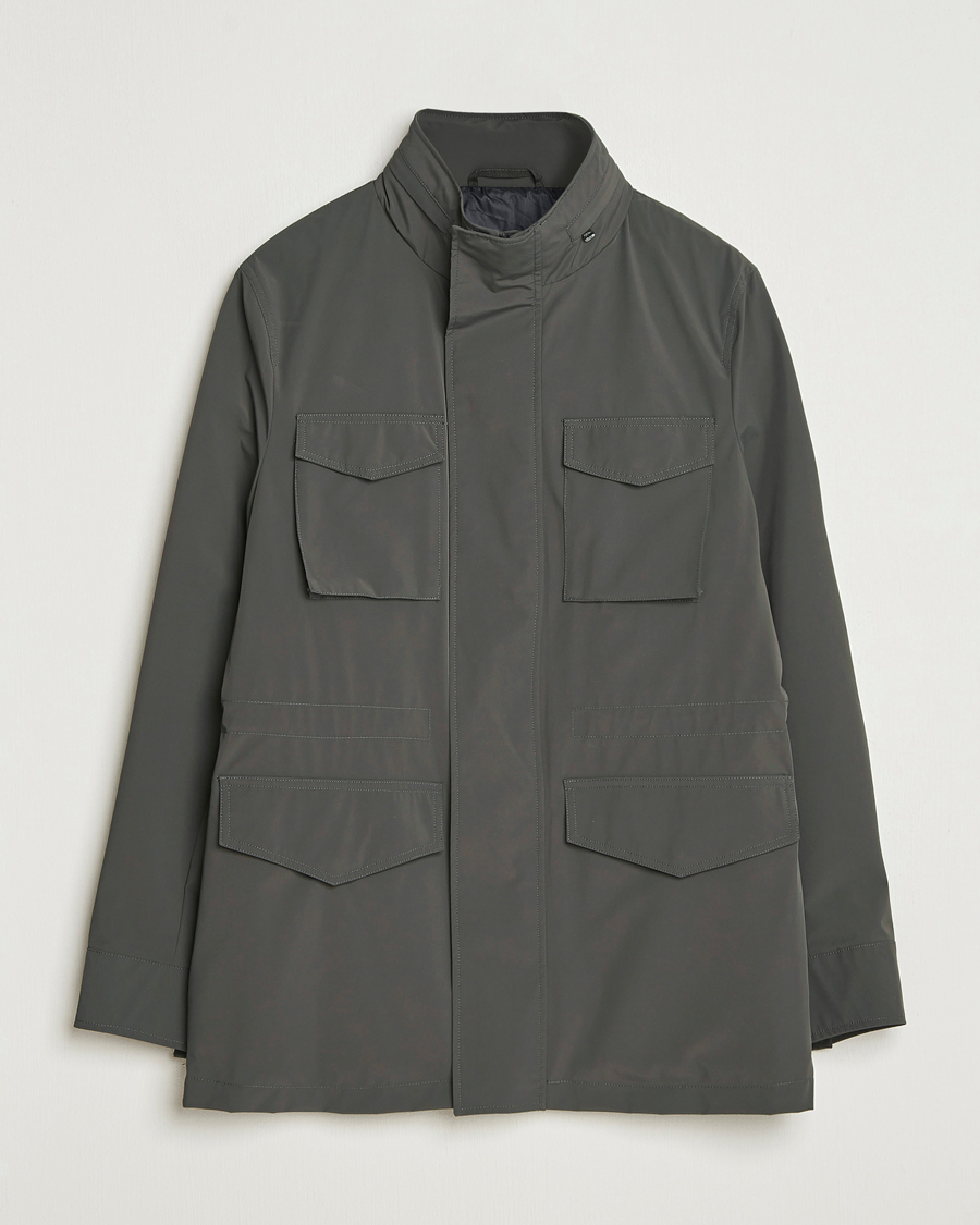 Herre | Jakker | Oscar Jacobson | M65 Nylon Field Jacket Olive