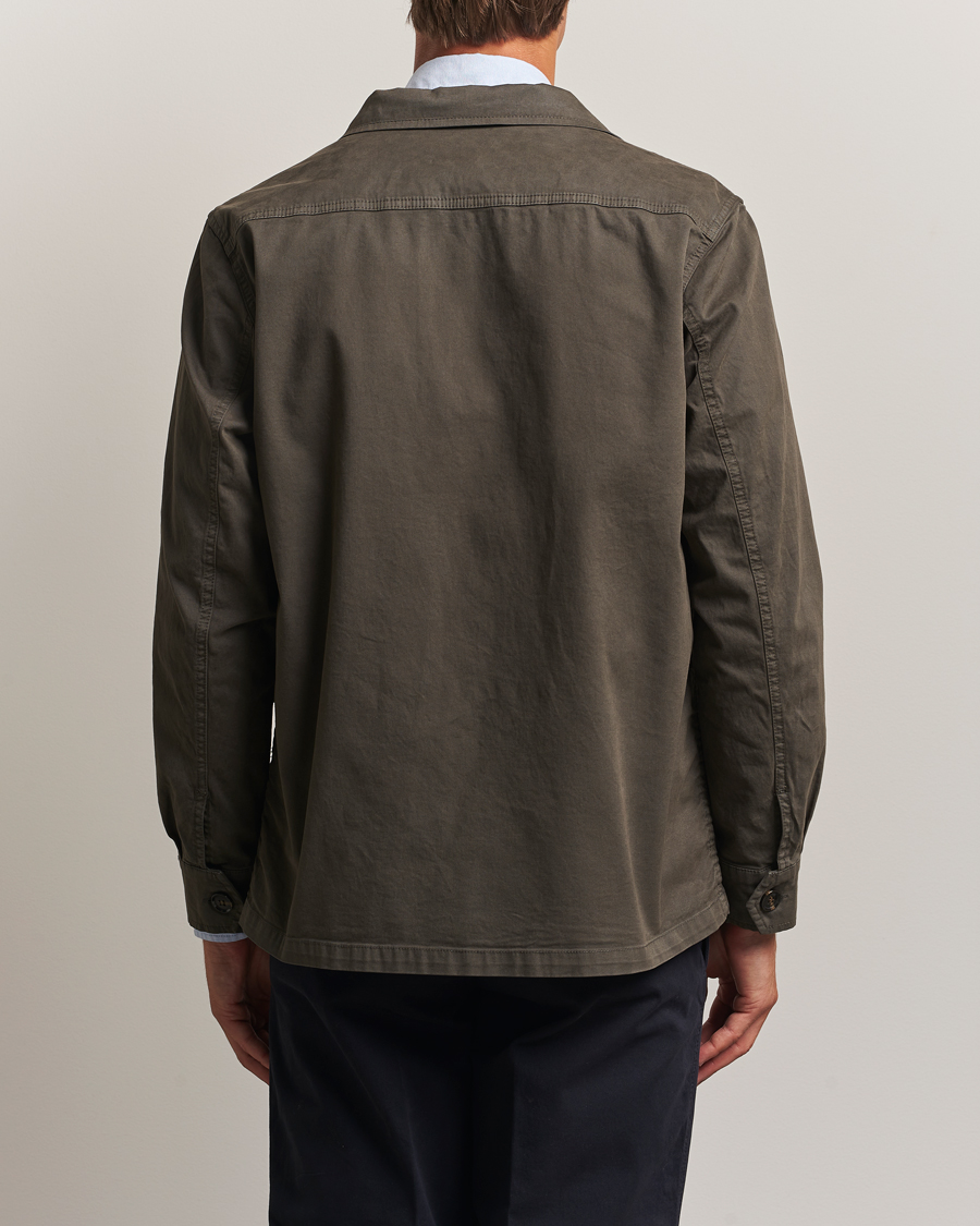 Herre | Skjorter | Oscar Jacobson | Safari Shirt Jacket Olive