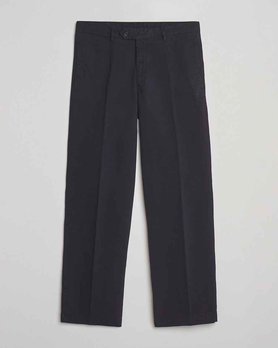 Herre | Bukser | Oscar Jacobson | Tanker Cotton Trousers Navy