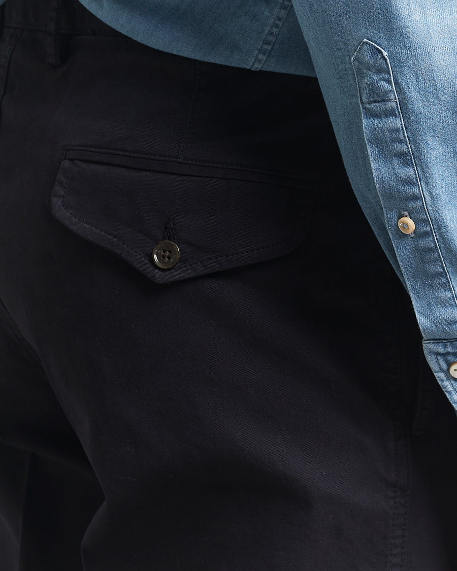 Herre | Bukser | Oscar Jacobson | Tanker Cotton Trousers Navy