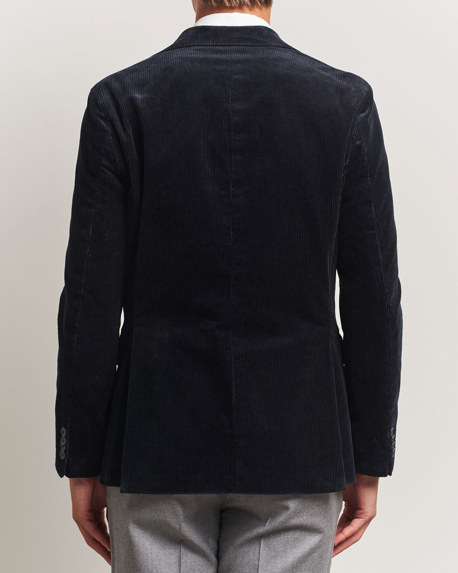 Herre | Dressjakker | Oscar Jacobson | Fogerty Patch Pocket Cord Blazer Navy