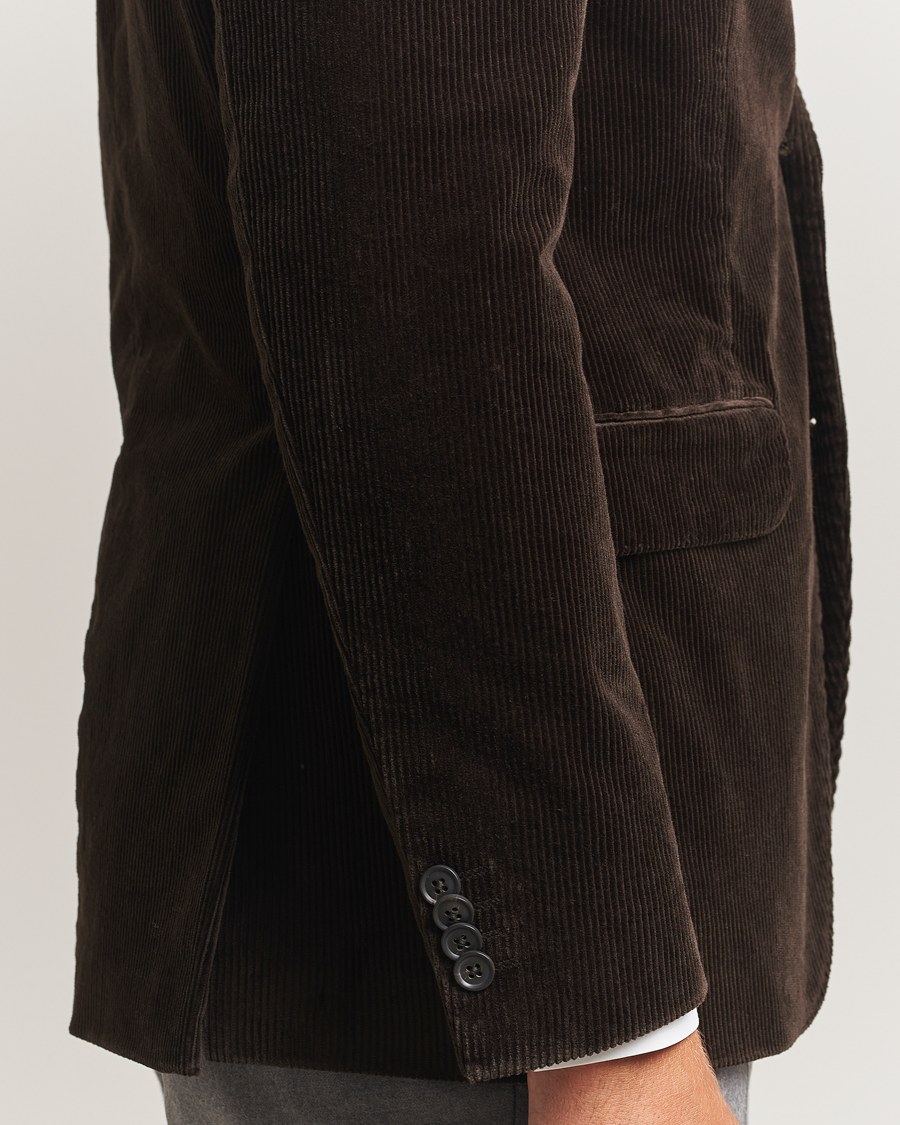 Herre | Dressjakker | Oscar Jacobson | Fogerty Patch Pocket Cord Blazer Brown
